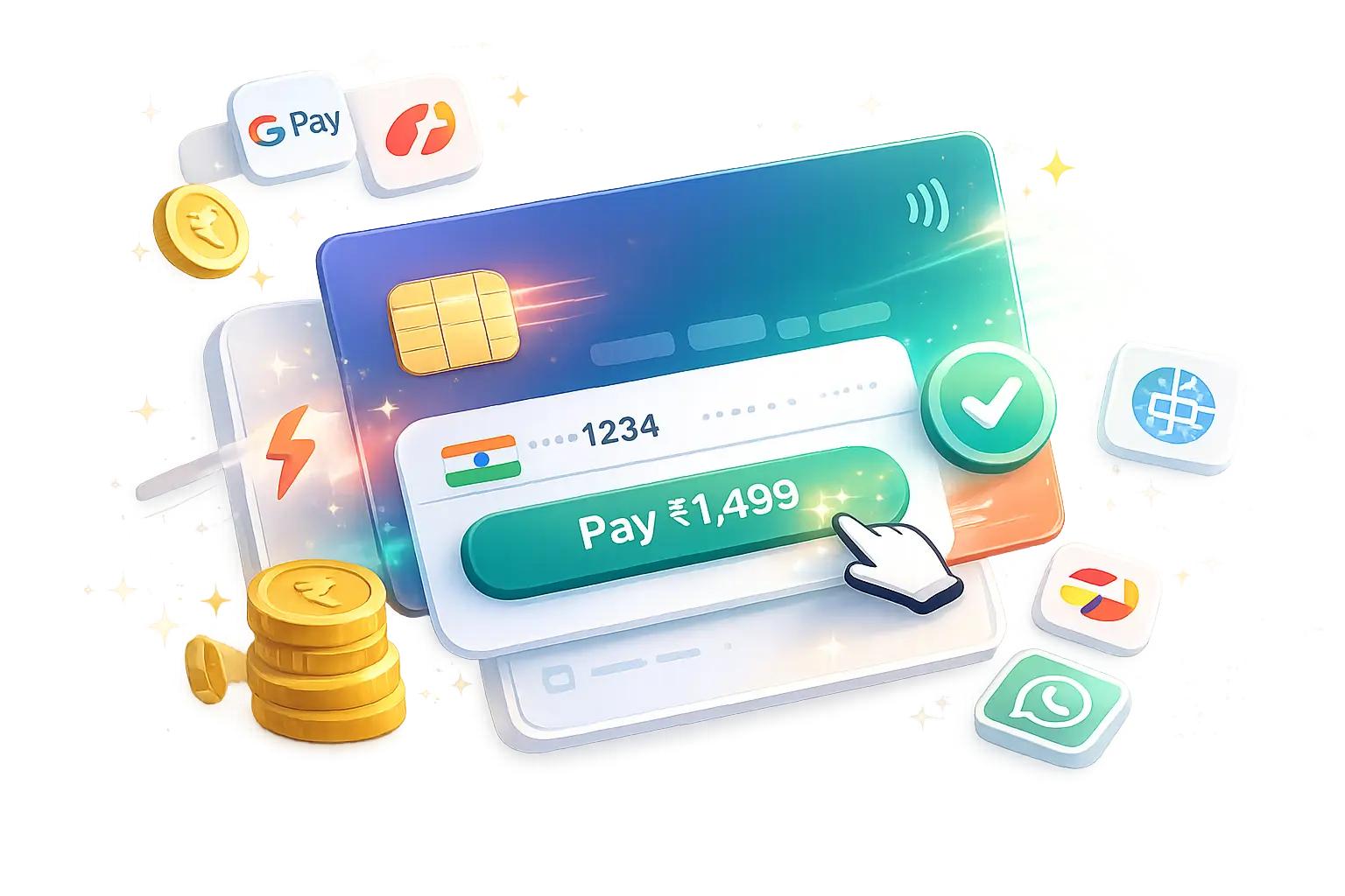 Instant checkout payment options